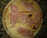 Foto del paso 1 de la receta: Rollitos de pollo rellenos