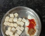 A picture of step 1 of Paneer Masala.