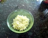 A picture of step 1 of Spicy cabbage almond salad.