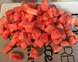 Une image de l'étape 4 de Salade d'ananas et pastèque.