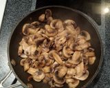 A picture of step 5 of Blondie's Sausage Stroganoff.