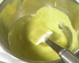 A picture of step 8 of Matcha Green Tea Marbled Chiffon Cake.