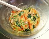 A picture of step 8 of Tuna and Spinach Quiche Made In A Toaster Oven.