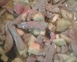 A picture of step 2 of Eggplant and beef.