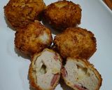 Foto langkah ke 6 dari resep Bola bola Cordon Bleu Mozarella.