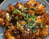 A picture of step 7 of Sticky glaze cauliflower with guchujang spicy sauce 🌶.