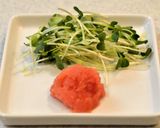 A picture of step 4 of Steamed Chicken & Radish Sprout Salad With Mentaiko Mayo Wasabi.