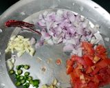 A picture of step 2 of Punjabi Palak Sarson Ka Saag.