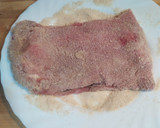 Foto del paso 4 de la receta: Cachopo de jamón y queso con salsa de cabrales y patatas paprika