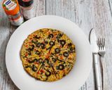 A picture of step 5 of Egg Pizza.