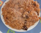 Foto del paso 6 de la receta: Arroz con calamares en salsa americana en olla GM
