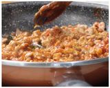 Pas rețetă Pizza ”LaMisto” cu paste și carne tocată 3 fotografie