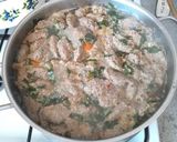 Tejszínes karalábéleves májgaluskával recept fázis 4 fotója