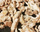 A picture of step 3 of Popular Easy Crunchy Teriyaki Nagaimo Yam and Pork Stir-fry.
