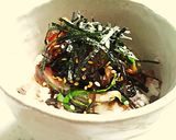 A picture of step 4 of Shio-Kombu Marinated Red Sea Bream Sashimi and Rice.