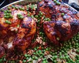 صورة لخطوة 6 من وصفة دجاج 🍗 محشي مع الرز والكستنا ☺😋