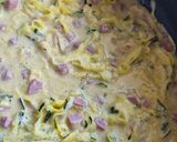 Une image de l'étape 3 de 🥒✨ Courgettes façon Carbonara légère au jambon.