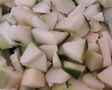 A picture of step 1 of Raw papaya paste.