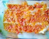 Foto del paso 4 de la receta: Lasaña de camarones en salsa roja