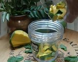 A picture of step 1 of Raw Mango and Herbs Mojito.