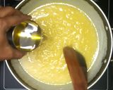 A picture of step 3 of Melting Mysore Pak.