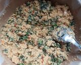 A picture of step 3 of Dambun shinkafa.