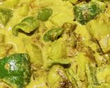 A picture of step 6 of Capsicum aloo.