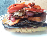Foto del paso 9 de la receta: Sándwich🥪 de vegetales🍆🎃🌶🌰asados!!!