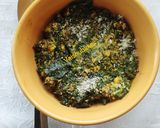 A picture of step 5 of Indian Keto Meal: Cauliflower Upma/ Palak Pachadi/ Chia Raita.