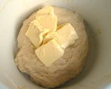 A picture of step 4 of Hefezopf (German Bread).