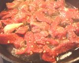 A picture of step 2 of sunshine's steak and vegetable stir fry.