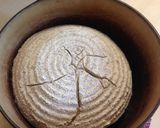 A picture of step 11 of Sourdough rye bread with spelt and wheat (Dutch oven ver.).