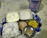 A picture of step 1 of Fresh Coconut Burfi.