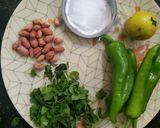 A picture of step 1 of લીલી ફરાળી ચટણી.
