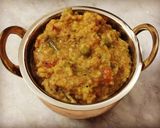 A picture of step 5 of Sambhar rice.