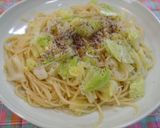 A picture of step 6 of Japanese-Style Cabbage Pasta with Just One Frying Pan.