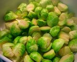 A picture of step 2 of Sautéed Brussels Sprouts With Bacon And Garlic.