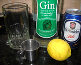Foto del paso 1 de la receta: Cerveza con Gin y Limón
