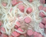Udon noodles with egg and Vienna sausages recipe step 5 photo