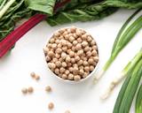 Caper-Walnut Quinoa with Sautéed Swiss Chard, Chickpeas and Scallions recipe step 4 photo