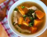 Hình bước làm 2 của món Canh Khoai Lang Thịt Nạc