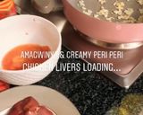 A picture of step 1 of Creamy Peri Peri Chicken livers.