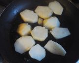 A picture of step 4 of Cabbage with fried potatoes and smoked sausage.