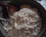 A picture of step 4 of Scone-Style Biscuits in a Microwave and a Frying Pan.