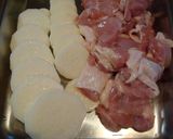 A picture of step 1 of Sweet and Savory Chicken and Nagaimo Yam Stir Fry.