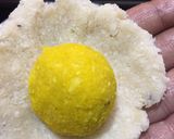 A picture of step 3 of Coconut ladoo.