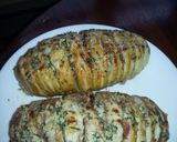 A picture of step 5 of Cheesy Hasselback Potatoes.
