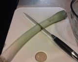 A picture of step 1 of Pork, Leek And Onion Soup.
