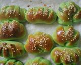 Foto langkah ke 4 dari resep 💞Roti mini pandan pisang coklat💞.