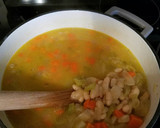 A picture of step 7 of Bean and Bacon Soup.